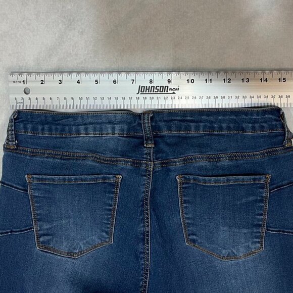 SONG Curvy High Rise Skinny Ankle Jeans Dark Wash 15/32 - Picture 3 of 7